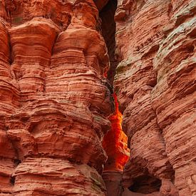 Abendliches Felsenglühen Altschloßfelsen Pfalz Eppenbrunn von Jiri Viehmann