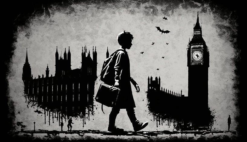 Jours d'école par Pandzr Street and Digital Art