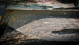 Détail vieux sloop sur Dick de Gelder