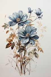 Blumenskizze von Harry Cathunter