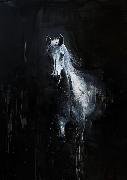 Painting Abstract Horse by Art Whims