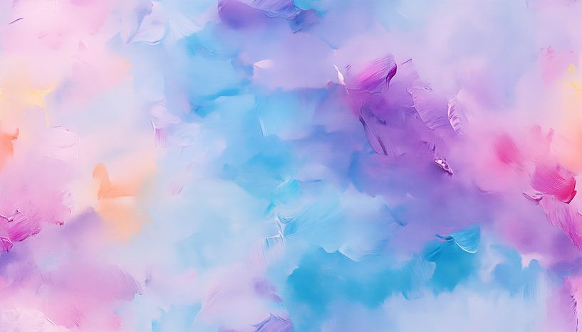 Pastel abstract panorama van TheXclusive Art