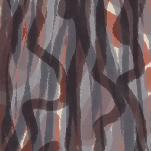 Japandi. Formes organiques en terre cuite, taupe, marron.