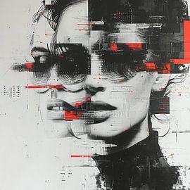 Frauengesicht | Doppelte Sicht von Kunst Laune