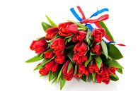 Blumenstrauss aus roten holländischen Tulpen von Ivonne Wierink Miniaturansicht