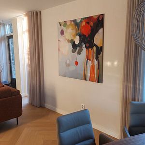 Peinture abstraite colorée : 