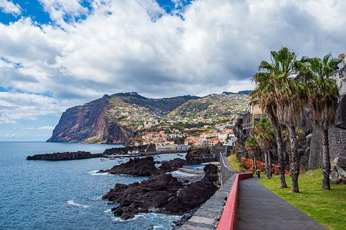 View to Camara de Lobos on the island Madeira