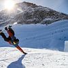 Spectaculaire snowboard actie met warm tegenlicht van Hidde Hageman