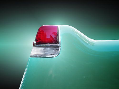 Amerikaanse klassieker Coupe Deville 1955 Detail achterkant
