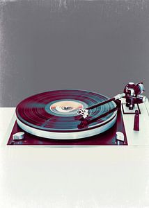 Vinyl Plattenspieler aus den Siebzigern