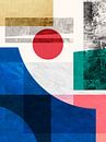 Geometrische collage 4 van Vitor Costa thumbnail