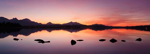 Sunset at Hopfensee, Allgäu by Markus Lange