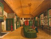 Interieur van de zaal van een genootschap te Leiden, Paulus Constantijn la Fargue van Meesterlijcke Meesters thumbnail