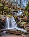 Waterval in de Margarethenschlucht van Uwe Ulrich Grün thumbnail