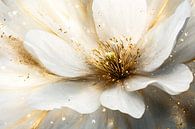 Luxe bloem in goud en wit van Imperial Art House thumbnail