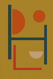 Œuvre d'art géométrique moderne