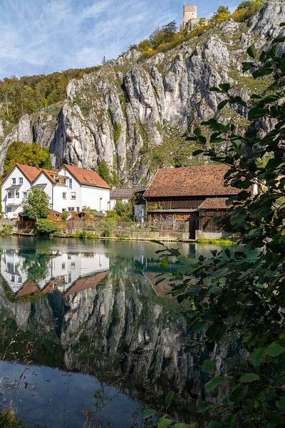 Vue idyllique du village de Markt Essing en Bavière par Reiner Conrad