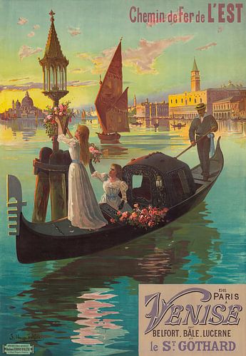 Hugo d’ Alési - Chemin de Fer de l’Est. De Paris à Venise, par Belfort, Bâle, Lucerne et le St Gothard (1898)Hugo d’ Alési - Chemin de Fer de l’Est. De Paris à Venise, par Belfort, Bâle, Lucerne et le St Gothard (1898)