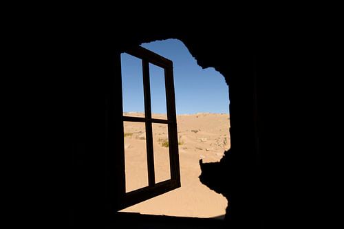 uitzicht naar de woestijn