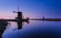 Kinderdijk bij avond van Arjan Keers thumbnail