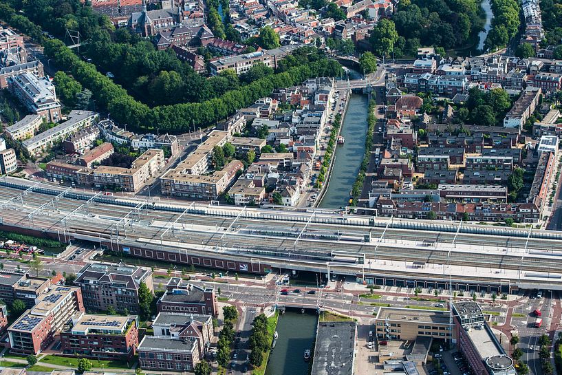 Westerkade, Oosterkade en station Vaartsche Rijn  in Utrecht van De Utrechtse Internet Courant (DUIC)