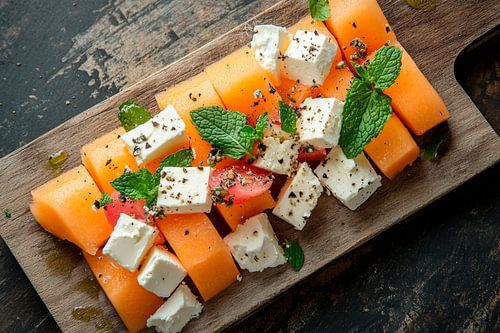 Plateau de melon frais