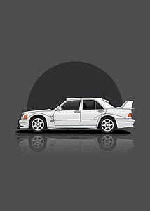 Art Mercedes Benz 190 EVO2 white
