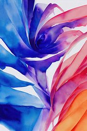 Aquarelle abstraite inspirée de la nature  (Jour 57) sur Mauro