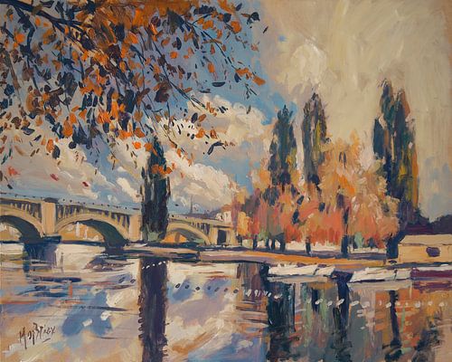 The boats at Robinson Island in Visé