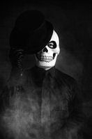 Man dressed for Day of the Dead