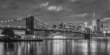 New York Skyline - Brooklyn Bridge 2016 (5) by Tux Photography