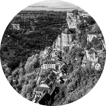 Rocamadour bergdorp in zwart-wit van Manfred Voss, Zwart-Wit Fotografie