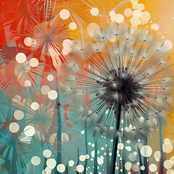 Dandelion Dreams Abstracte Sereniteit van Color Square