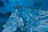 Fishing nets at night. by Alice Berkien-van Mil thumbnail