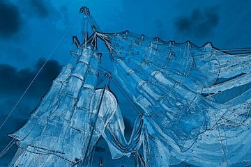 Fischernetze in der Nacht... von Alice Berkien-van Mil