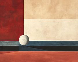 Abstraktes Rot von Wunderbare Kunst