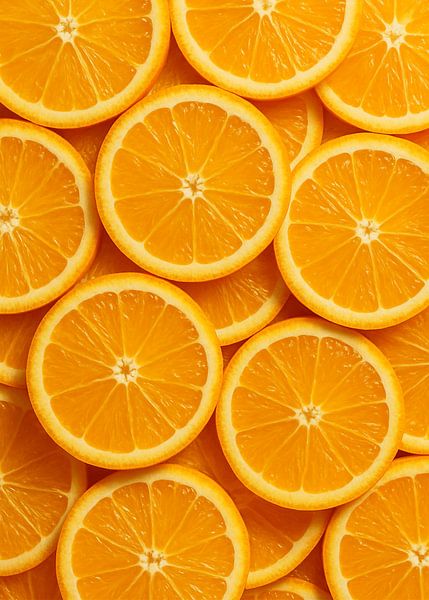 Tranches d'orange, fruit en gros plan par Mare Tema