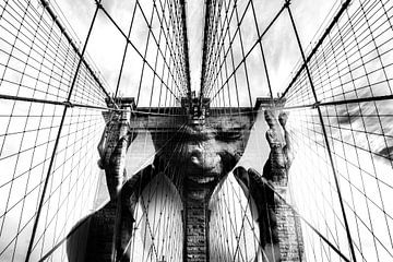 Brooklyn Bridge collage van Dreamy Faces