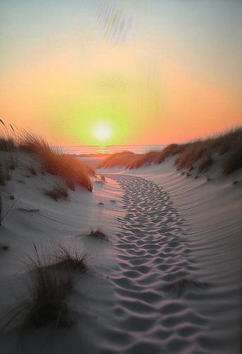 Chemin vers la plage