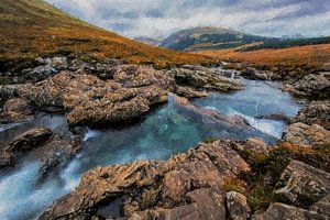 Schotland - Fairy Pools van Digitale Schilderijen