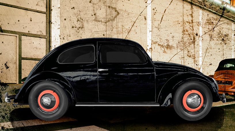 VW originele kever uit 1949 in origineel zwart van aRi F. Huber