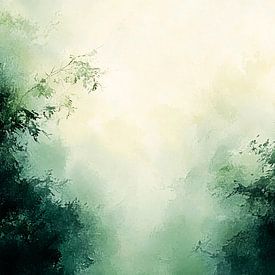 Abstract bos met lichtval van Art & Soul Creations