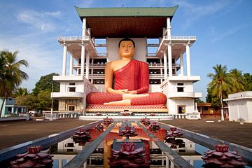 Giant Buddha statue, Sri Lanka by Peter Schickert