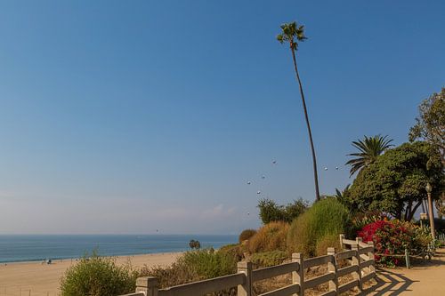 Santa Monica boulevard and beach