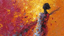 Eine zerbrechliche Seele, die den Schmerz nährt und wachsen lässt von Aden Pink Studio