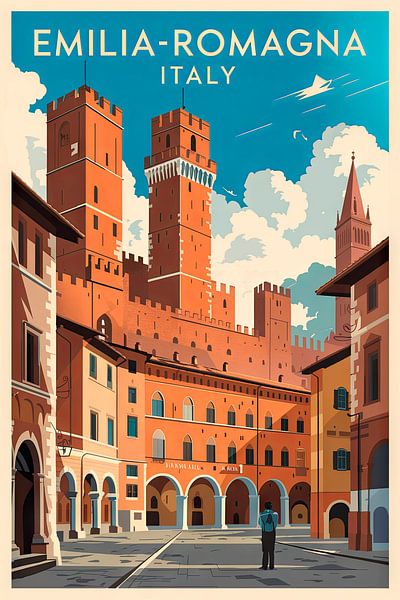 Bologna, Italien. von Poster Art Shop
