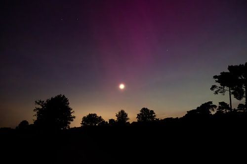 Noorderlicht in Nederland  (10-5-2024) van Hovers photography