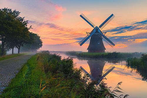 Zonsopkomst bij de Krimstermolen