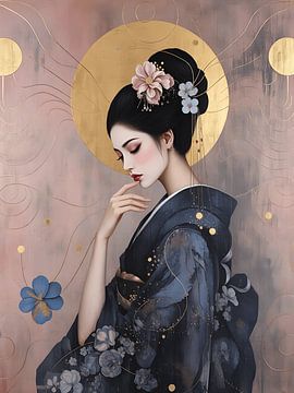 Geisha in goud