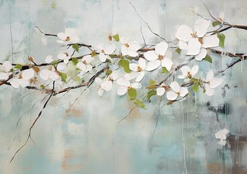 Serene Blossom Branch sur De Mooiste Kunst